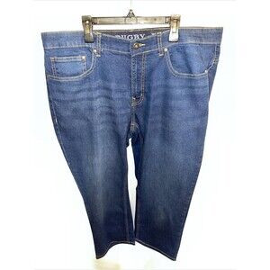 Rugby University Straight Jeans Men’s Sz 38x27 Blue Adjusted Inseam 27 Stretch
